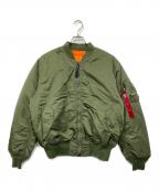 ALPHA INDUSTRIESアルファインダストリーズ）の古着「MA-1 CORE SPEC（コアスペック）」｜グリーン