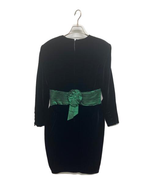 GUCCI（グッチ）GUCCI (グッチ) ベロアワンピース ブラック サイズ:42の古着・服飾アイテム
