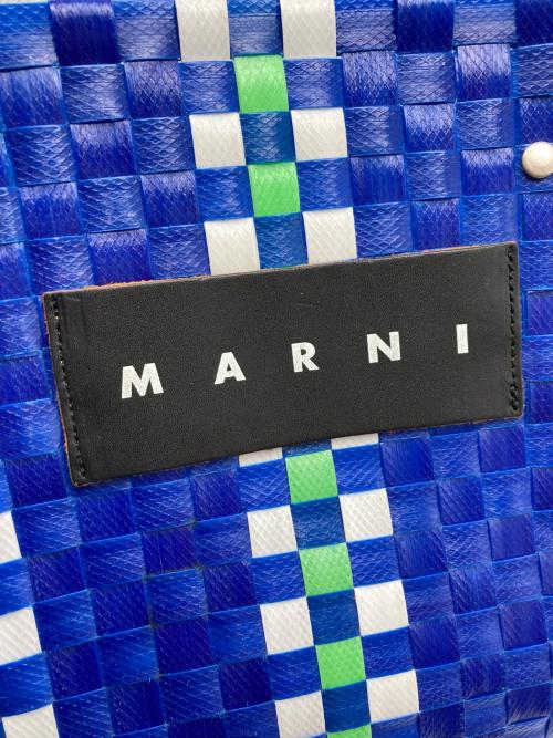MARNI（マルニ）MARNI (マルニ) カゴバッグ ブルー×グリーンの古着・服飾アイテム