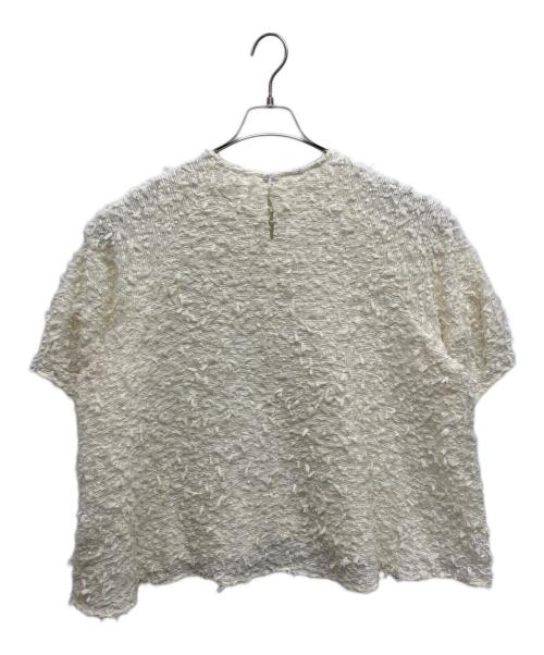LIVETART（リヴェタート）LIVETART (リヴェタート) LIVETART ツイードTブラウス アイボリー サイズ:Freeの古着・服飾アイテム