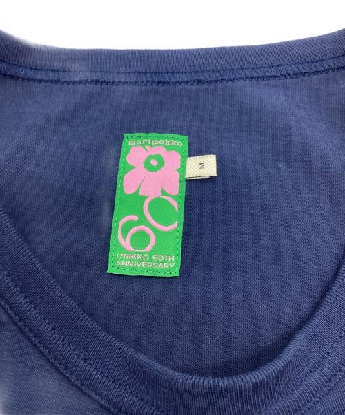 marimekko（マリメッコ）marimekko (マリメッコ) Unikko 60th Tシャツ ネイビー サイズ:Mの古着・服飾アイテム