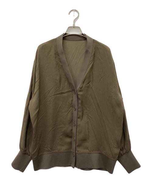 Adam et Rope（アダム エ ロペ）Adam et Rope (アダム エ ロペ) ハイツイストボイルカーディガン ブラウン サイズ:Freeの古着・服飾アイテム