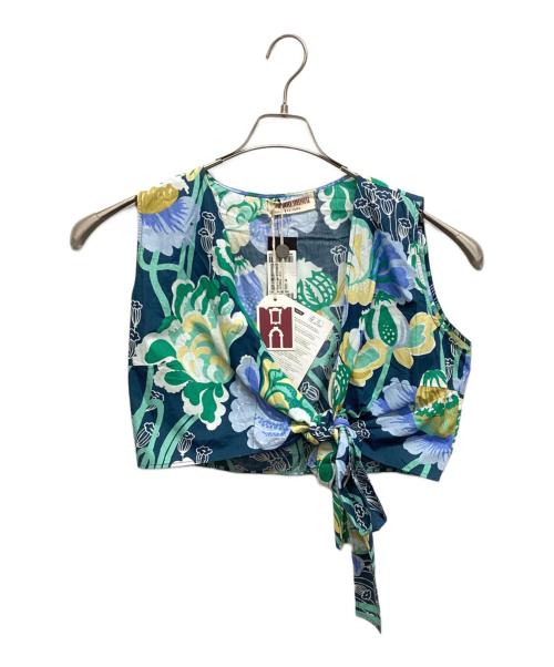 EMPORIO SIRENUSE（エンポリオ・シレヌーセ）EMPORIO SIRENUSE (エンポリオ・シレヌーセ) 総柄ノースリーブブラウス マルチカラー サイズ:44 未使用品の古着・服飾アイテム