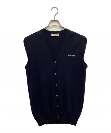 中古・古着通販】MIU MIU (ミュウミュウ) ロゴウールニットベスト