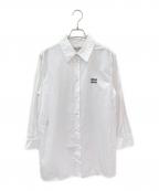 MIU MIUミュウミュウ）の古着「ポプリンシャツ」｜ホワイト