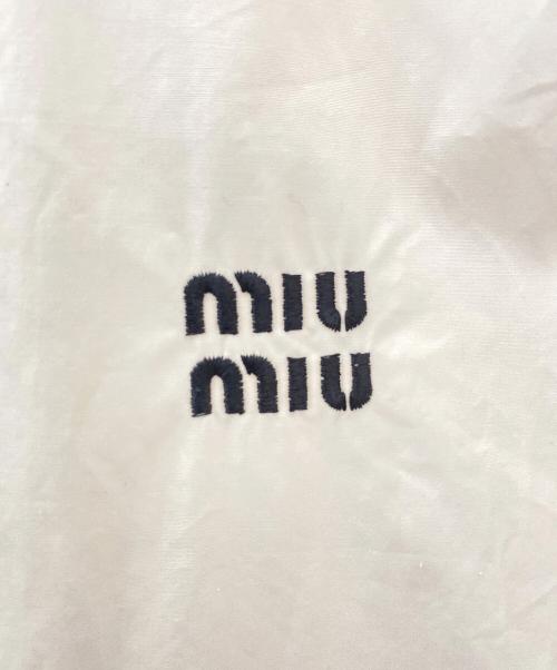 MIU MIU（ミュウミュウ）MIU MIU (ミュウミュウ) ポプリンシャツ ホワイト サイズ:40の古着・服飾アイテム