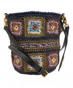 MIU MIUミュウミュウ）の古着「ラフィアクロシェショルダーバッグ」｜マルチカラー