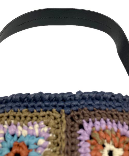 MIU MIU（ミュウミュウ）MIU MIU (ミュウミュウ) ラフィアクロシェショルダーバッグ マルチカラーの古着・服飾アイテム