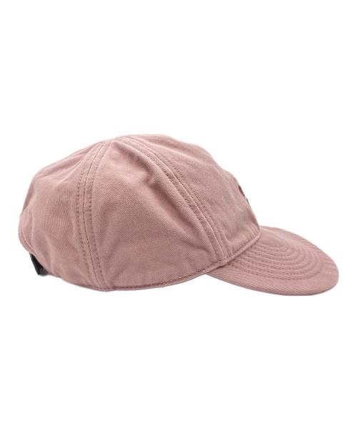 MIU MIU（ミュウミュウ）MIU MIU (ミュウミュウ) ドリル ベースボールキャップ ピンク サイズ:XSの古着・服飾アイテム