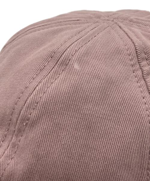 MIU MIU（ミュウミュウ）MIU MIU (ミュウミュウ) ドリル ベースボールキャップ ピンク サイズ:XSの古着・服飾アイテム