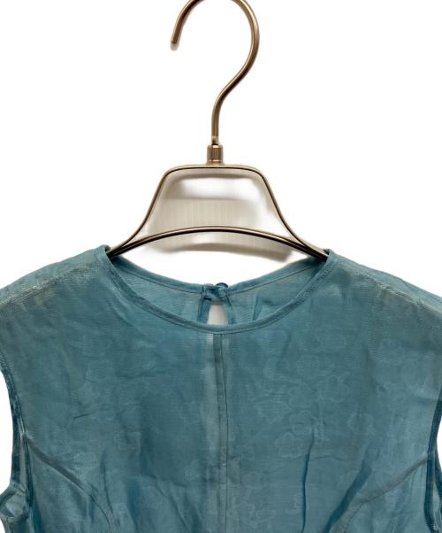 Mame Kurogouchi（マメクロゴウチ）Mame Kurogouchi (マメクロゴウチ) フラワーシアーN/Sブラウス ブルー サイズ:１の古着・服飾アイテム