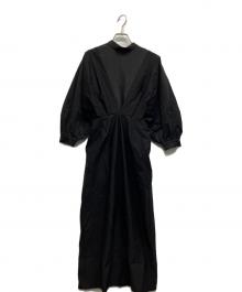 Ameri（アメリ）の古着「MEDI OFF SHOULDER PUFF SLEEVE DRESS」｜ブラック