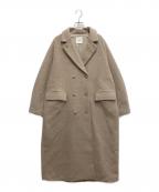 CLANEクラネ）の古着「DOUBLE WOOL LONG COAT」｜ベージュ