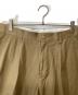 UNIVERSAL PRODUCTS. (ユニバーサルプロダクツ) ONE TUCK CHINO TROUSERS カーキ サイズ:size3：6000円