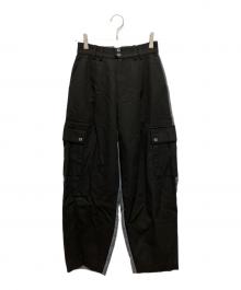 Ameri（アメリ）の古着「MILITARY SUIT DOCKING CARGO PANTS」｜ブラック×グレー