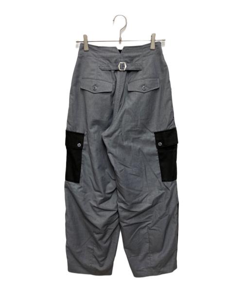 Ameri（アメリ）Ameri (アメリ) MILITARY SUIT DOCKING CARGO PANTS ブラック×グレー サイズ:Sの古着・服飾アイテム
