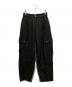 Ameri（アメリ）の古着「MILITARY SUIT DOCKING CARGO PANTS」｜ブラック×グレー