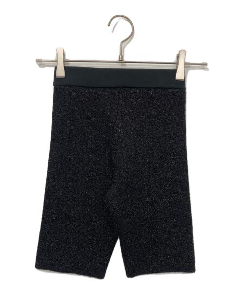 NKNIT（エヌニット）NKNIT (ンニット) バイカーショートパンツ ブラック サイズ:1の古着・服飾アイテム