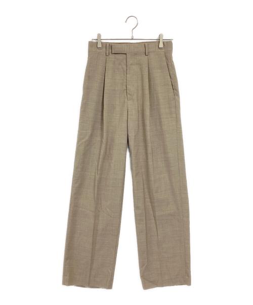AURALEE（オーラリー）AURALEE (オーラリー) SUPER FINE TROPICAL WOOL SLACKS  A24SP06WT ベージュ サイズ:１の古着・服飾アイテム