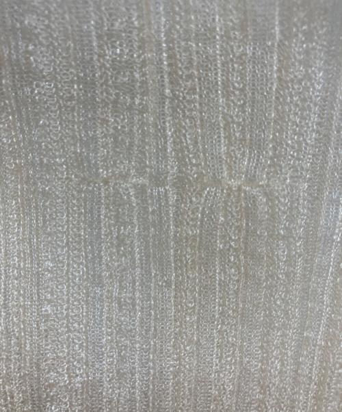 WANDERUNG（ワンデルング）WANDERUNG (ワンデルング) WANDERUNG シアーリブニット ベージュ サイズ:Freeの古着・服飾アイテム