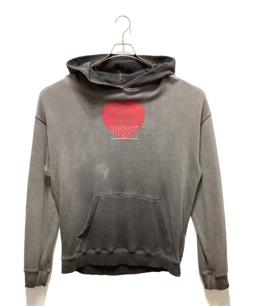 DIESEL（ディーゼル）DIESEL (ディーゼル) スウェット パーカー ブラック サイズ:Ｓの古着・服飾アイテム