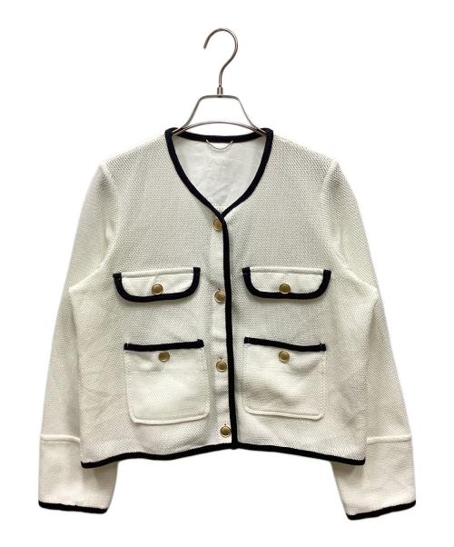 green label relaxing（グリーンレーベルリラクシング）green label relaxing (グリーンレーベルリラクシング) ライトラッセル ジャケット ハオリ ホワイト サイズ:free 未使用品の古着・服飾アイテム