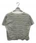 BATONER (バトナ―) HIGH GAUGE BORDER T-SHIRT ホワイト サイズ:1：6000円