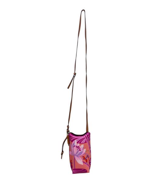 LOEWE（ロエベ）LOEWE (ロエベ) PAULA GATE POCKET BAG WATERLILY ピンクの古着・服飾アイテム