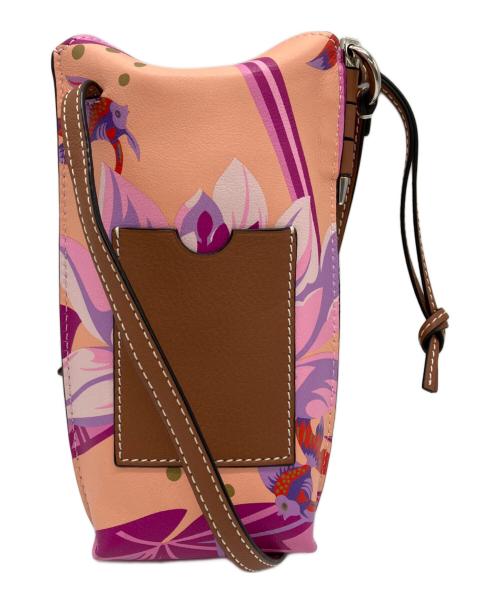LOEWE（ロエベ）LOEWE (ロエベ) PAULA GATE POCKET BAG WATERLILY ピンクの古着・服飾アイテム
