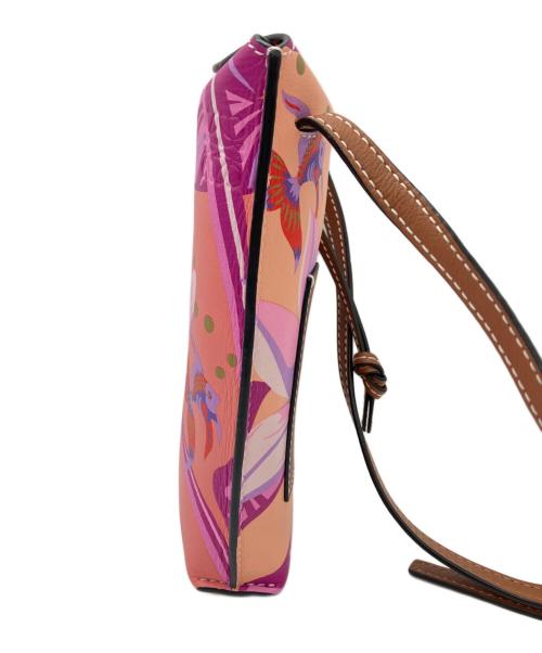 LOEWE（ロエベ）LOEWE (ロエベ) PAULA GATE POCKET BAG WATERLILY ピンクの古着・服飾アイテム