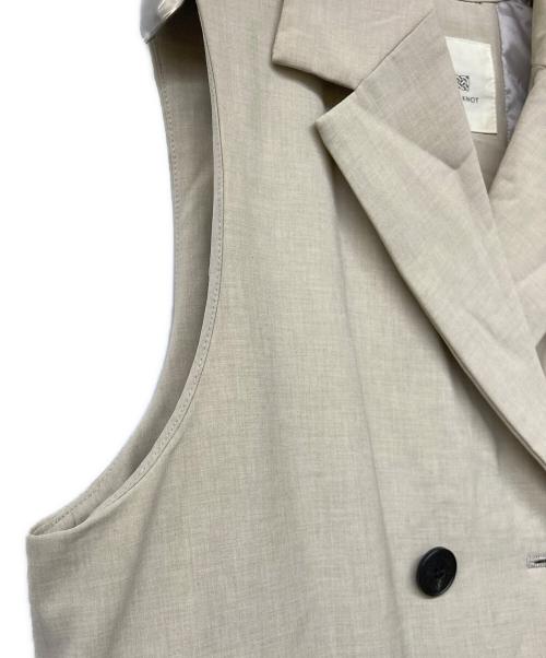 KAPOK KNOT（カポック ノット）KAPOK KNOT (カポック ノット) KAPOK Down long vest ベージュ サイズ:Mの古着・服飾アイテム