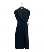 CLANEクラネ）の古着「OVER TAILORED LONG ONE PIECE」｜ネイビー