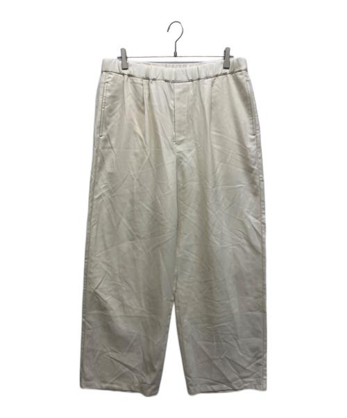 EDIFICE（エディフィス）EDIFICE (エディフィス) E.TECK WOOL WIDE イージーパンツ ホワイト サイズ:L 未使用品の古着・服飾アイテム