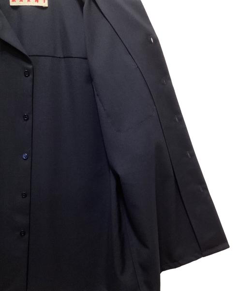 MARNI（マルニ）MARNI (マルニ) トロピカルウール オープンカラー ボーリングシャツ ネイビー サイズ:46の古着・服飾アイテム