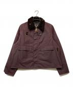 Barbourバブアー）の古着「【SPEY / スペイ】ワックス ショート ジャケット」｜ボルドー