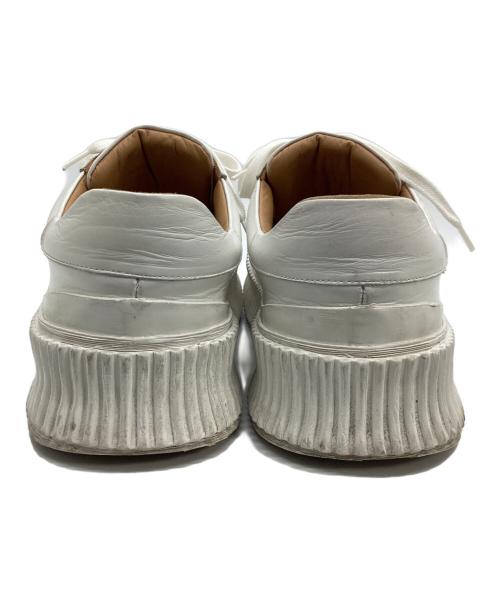 JIL SANDER（ジルサンダー）JIL SANDER (ジルサンダー) プラットフォーム スニーカー ホワイト サイズ:39の古着・服飾アイテム