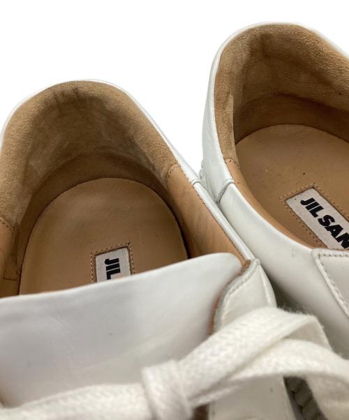 JIL SANDER（ジルサンダー）JIL SANDER (ジルサンダー) プラットフォーム スニーカー ホワイト サイズ:39の古着・服飾アイテム