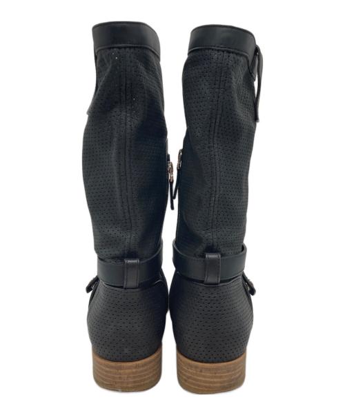 FENDI（フェンディ）FENDI (フェンディ) パンチングブーツ ブラック サイズ:38の古着・服飾アイテム