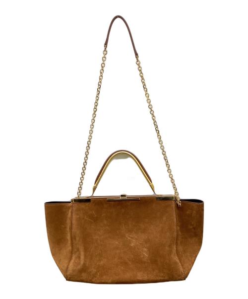 ZANCHETTI（ザンケッティー）ZANCHETTI (ザンケッティー) 2WAYバッグ キャメルの古着・服飾アイテム