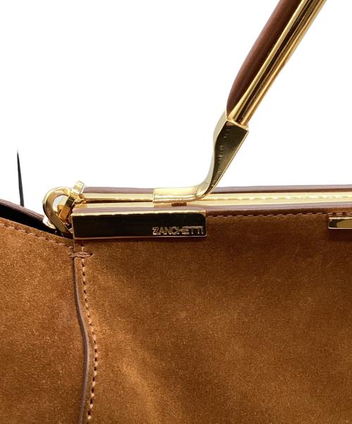 ZANCHETTI（ザンケッティー）ZANCHETTI (ザンケッティー) 2WAYバッグ キャメルの古着・服飾アイテム