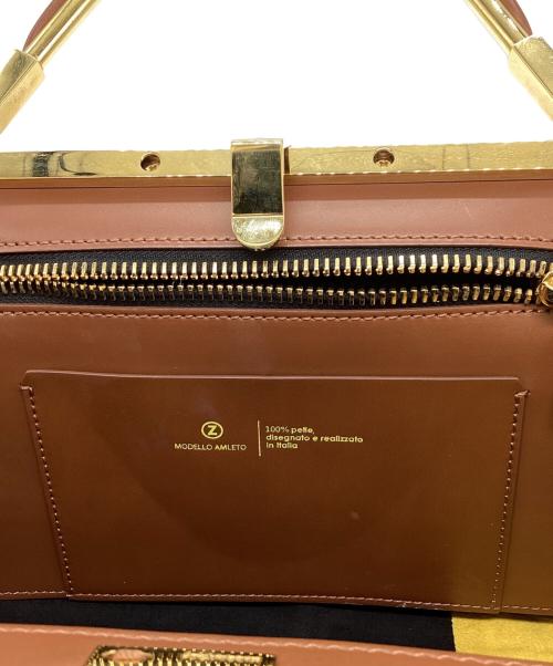 ZANCHETTI（ザンケッティー）ZANCHETTI (ザンケッティー) 2WAYバッグ キャメルの古着・服飾アイテム