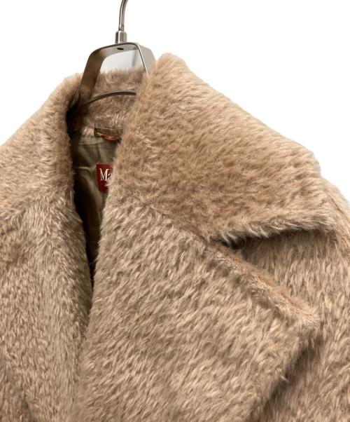 Max Mara Studio（マックスマーラ ストゥディオ）Max Mara Studio (マックスマーラ ストゥディオ) ボタンレスベルテッドチェスターコート TIGER ベージュ サイズ:36の古着・服飾アイテム