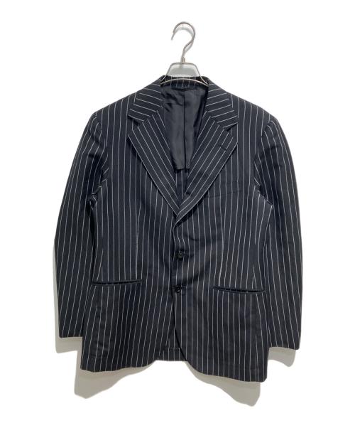 SOVEREIGN（ソブリン）SOVEREIGN (ソブリン) UNITED ARROWS (ユナイテッドアローズ) バンカーストライプ シングル 2ボタン3Pセットアップスーツ ブラック サイズ:50の古着・服飾アイテム