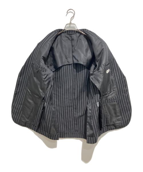 SOVEREIGN（ソブリン）SOVEREIGN (ソブリン) UNITED ARROWS (ユナイテッドアローズ) バンカーストライプ シングル 2ボタン3Pセットアップスーツ ブラック サイズ:50の古着・服飾アイテム