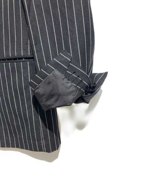 SOVEREIGN（ソブリン）SOVEREIGN (ソブリン) UNITED ARROWS (ユナイテッドアローズ) バンカーストライプ シングル 2ボタン3Pセットアップスーツ ブラック サイズ:50の古着・服飾アイテム