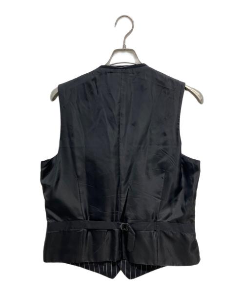 SOVEREIGN（ソブリン）SOVEREIGN (ソブリン) UNITED ARROWS (ユナイテッドアローズ) バンカーストライプ シングル 2ボタン3Pセットアップスーツ ブラック サイズ:50の古着・服飾アイテム