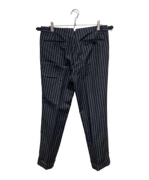 SOVEREIGN（ソブリン）SOVEREIGN (ソブリン) UNITED ARROWS (ユナイテッドアローズ) バンカーストライプ シングル 2ボタン3Pセットアップスーツ ブラック サイズ:50の古着・服飾アイテム