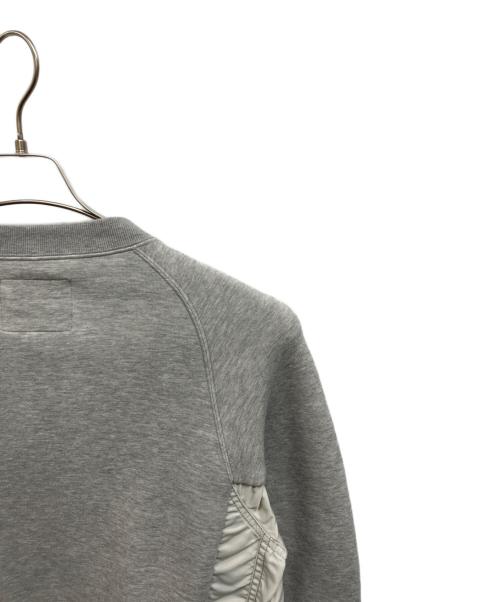 sacai（サカイ）sacai (サカイ) Sponge Sweat x MA-1 Pullover グレー サイズ:1の古着・服飾アイテム