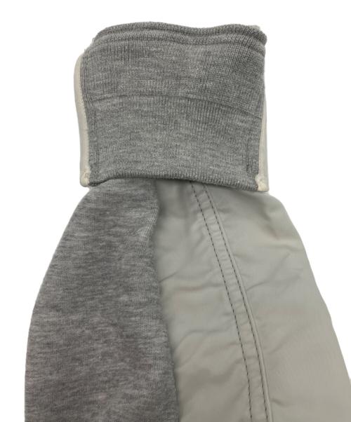 sacai（サカイ）sacai (サカイ) Sponge Sweat x MA-1 Pullover グレー サイズ:1の古着・服飾アイテム