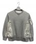 sacai（サカイ）の古着「Sponge Sweat x MA-1 Pullover」｜グレー